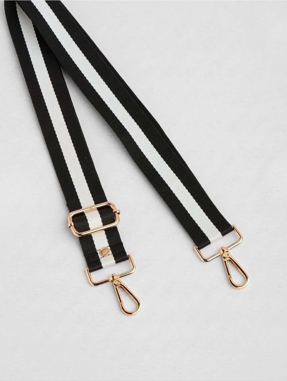 Pom Pom London - Strap Black & White Stripe